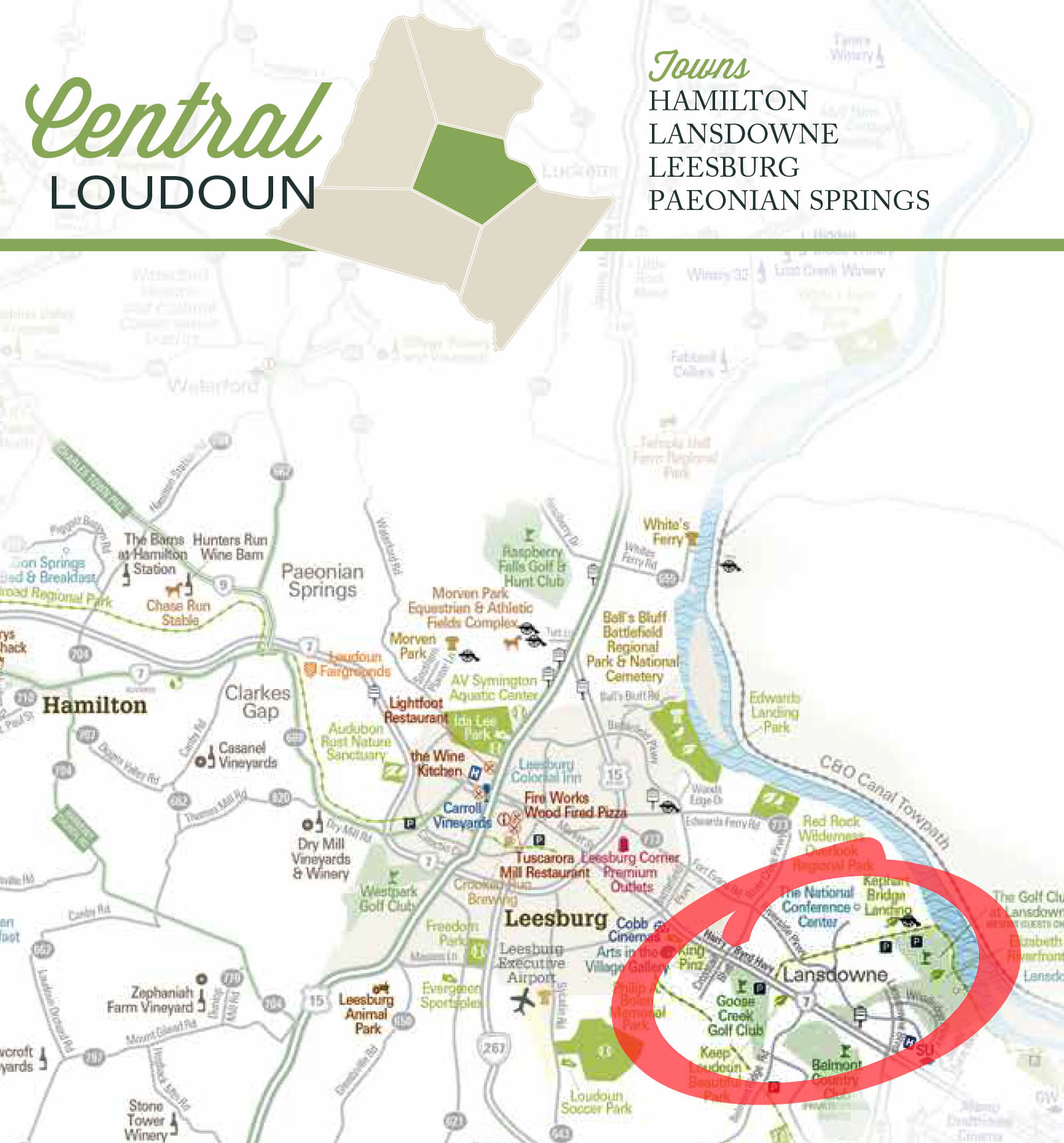 Lansdowne VA Kathy Hessler Samson Properties Lans Map 